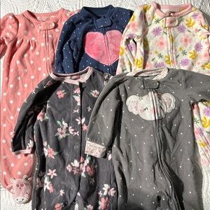 Carter’s Fleece Footed Pajamas 0-3 Months Bundle (P1)